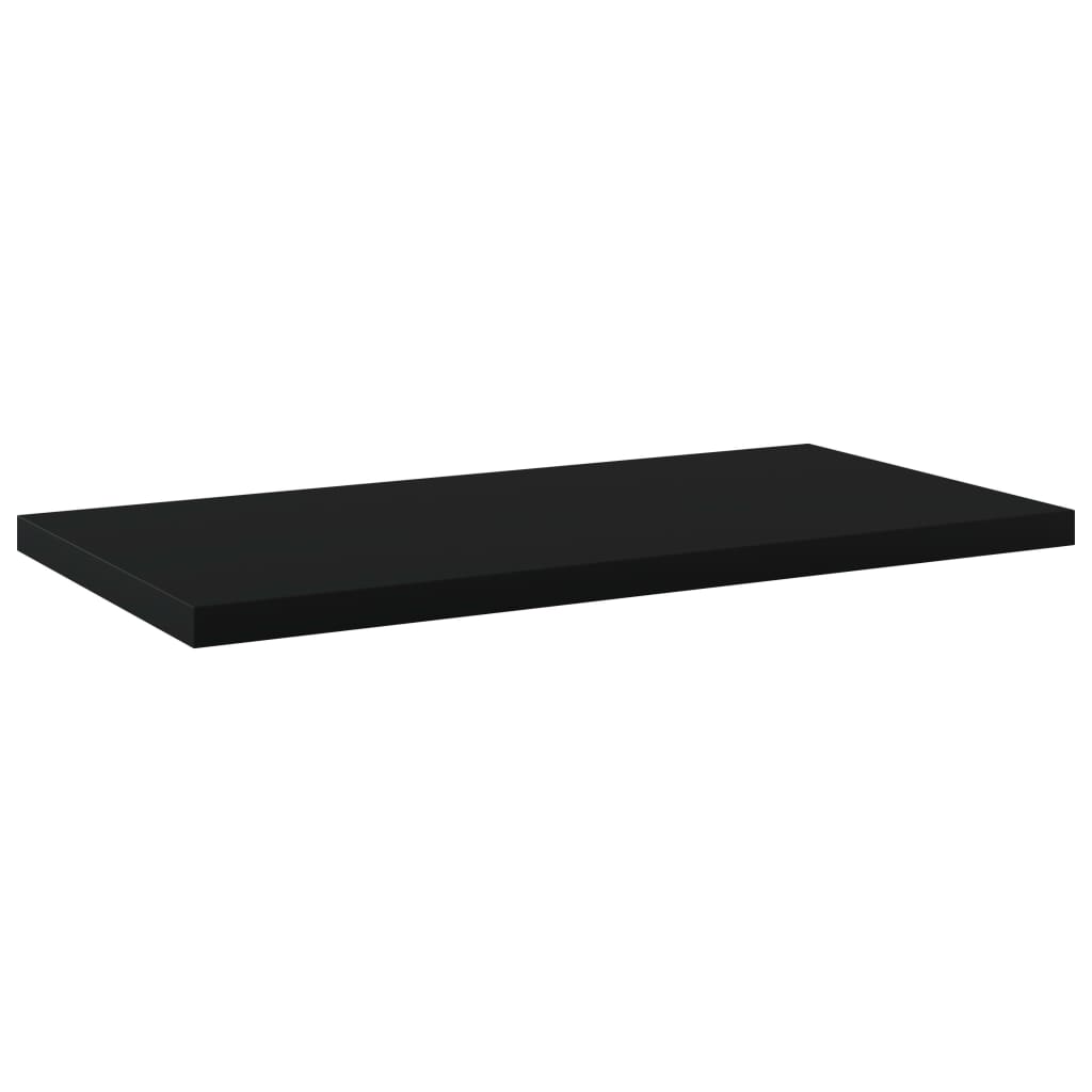 Bookshelf Boards 4 pcs Black 40x20x1.5 cm Engineered Wood