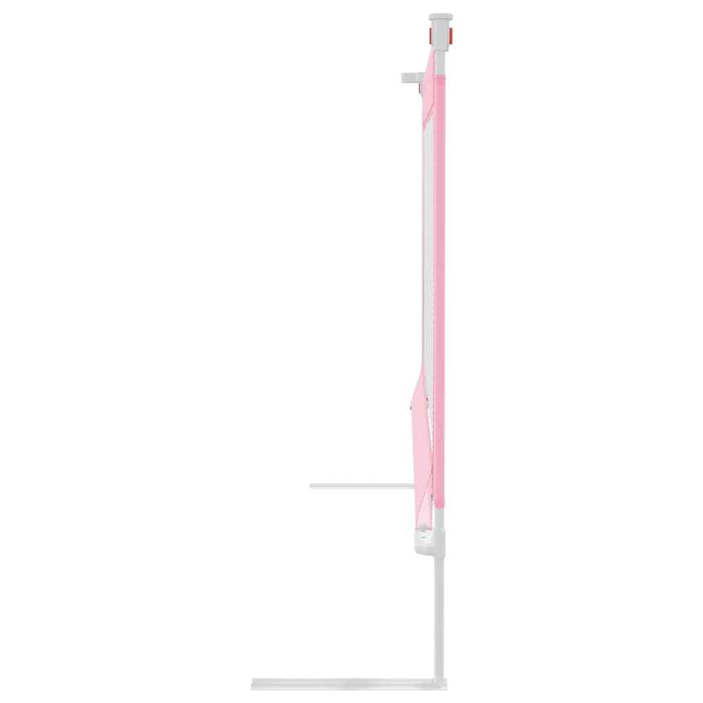 Toddler Safety Bed Rail Pink 90x25 cm Fabric