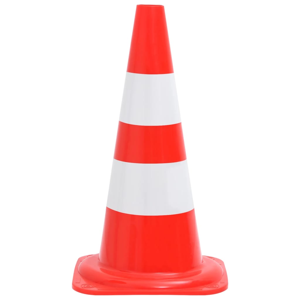 Reflective Traffic Cones 20 pcs Red and White 50 cm