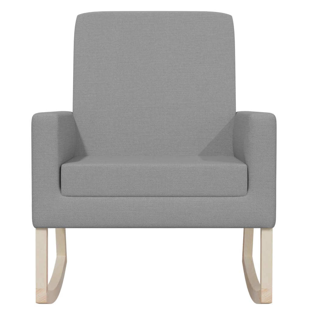 Rocking Chair Light Grey Fabric