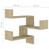 Wall Corner Shelves 2 pcs Sonoma Oak 40x40x50 cm Engineered Wood
