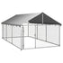 Outdoor Dog Kennel with Roof 400x200x150 cm