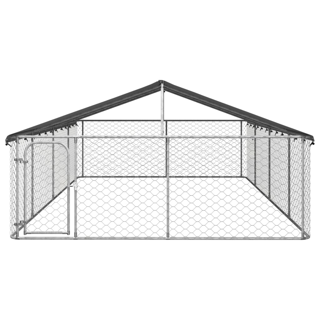 Outdoor Dog Kennel with Roof 600x300x150 cm