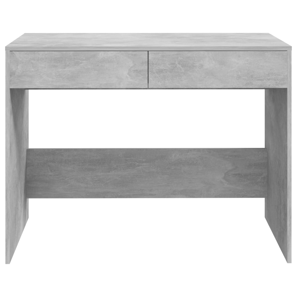Desk Concrete Grey 101x50x76.5 cm Engineered Wood