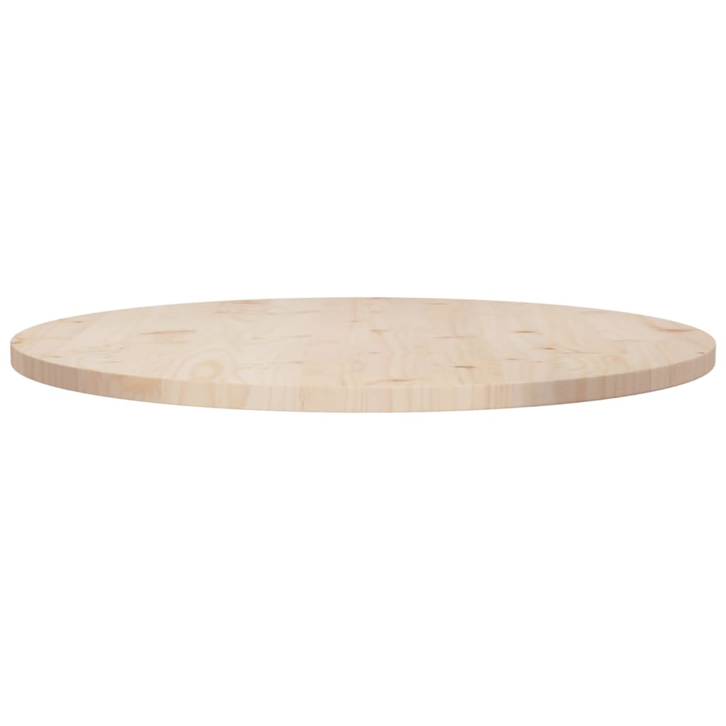Table Top Ø80x2.5 cm Solid Wood Pine