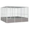 Bird Cage Grey 302.5x324.5x211.5 cm Galvanised Steel