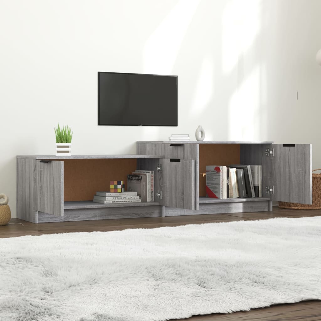 TV Cabinet Grey Sonoma 158.5x36x45 cm Engineered Wood