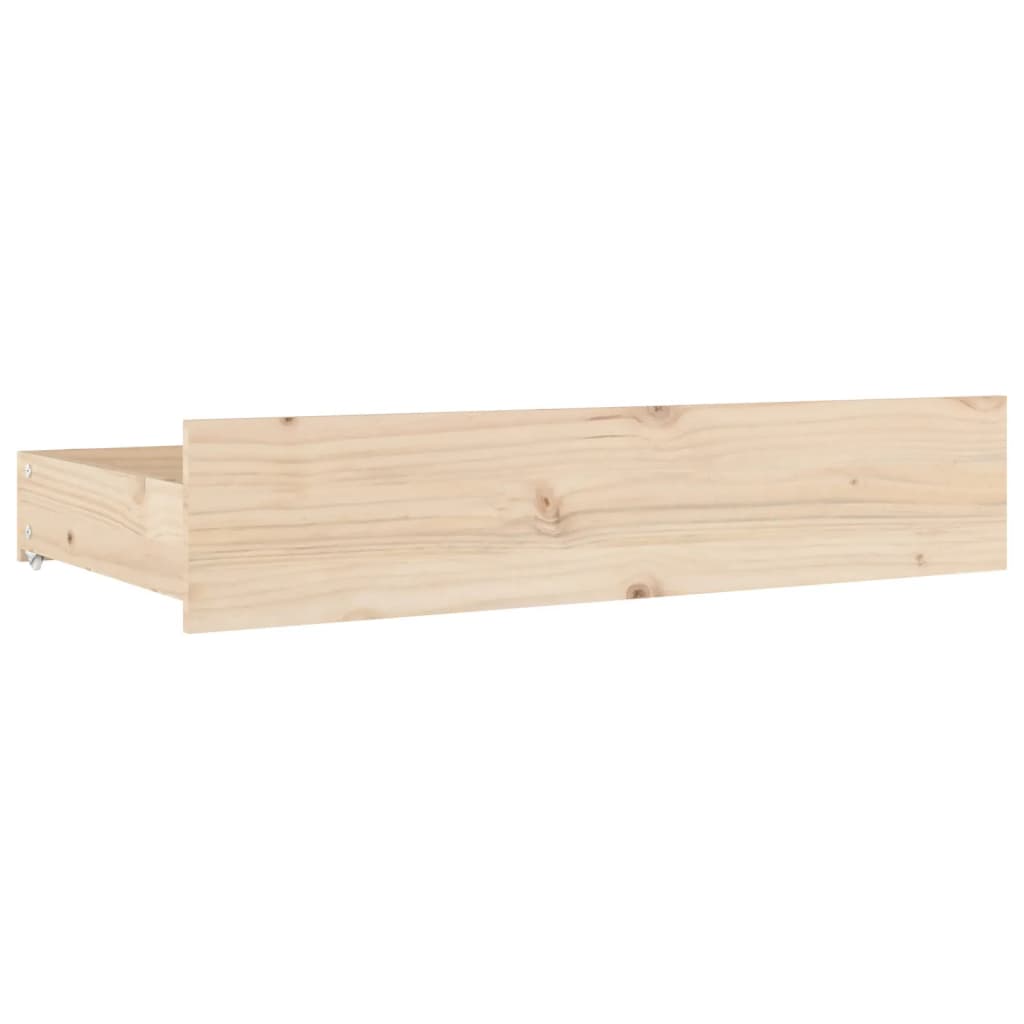 Bed Drawers 4 pcs Solid Wood Pine