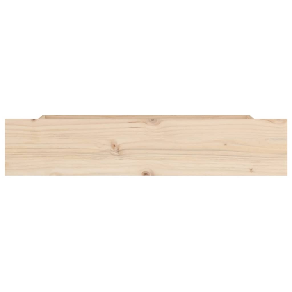 Bed Drawers 4 pcs Solid Wood Pine