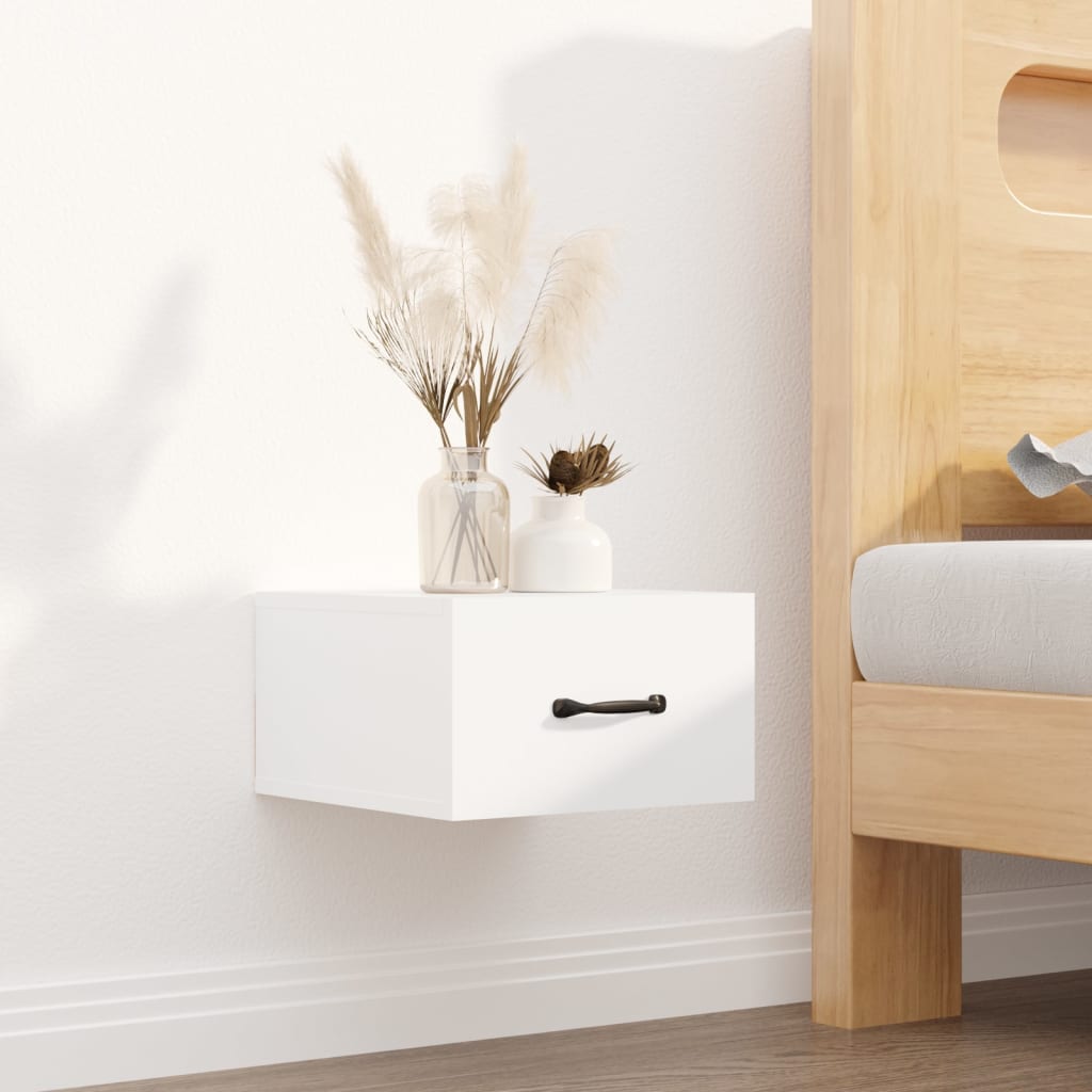 Wall-mounted Bedside Cabinets 2 pcs White 35x35x20 cm