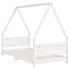 Kids Bed Frame White 90x190 cm Solid Wood Pine