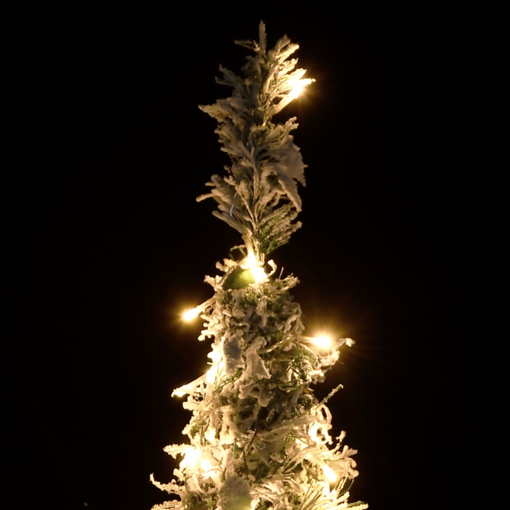 Artificial Christmas Tree Pop-up Flocked Snow 50 LEDs 120 cm