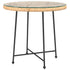 Dining Table Ø80 cm Tempered Glass and Steel