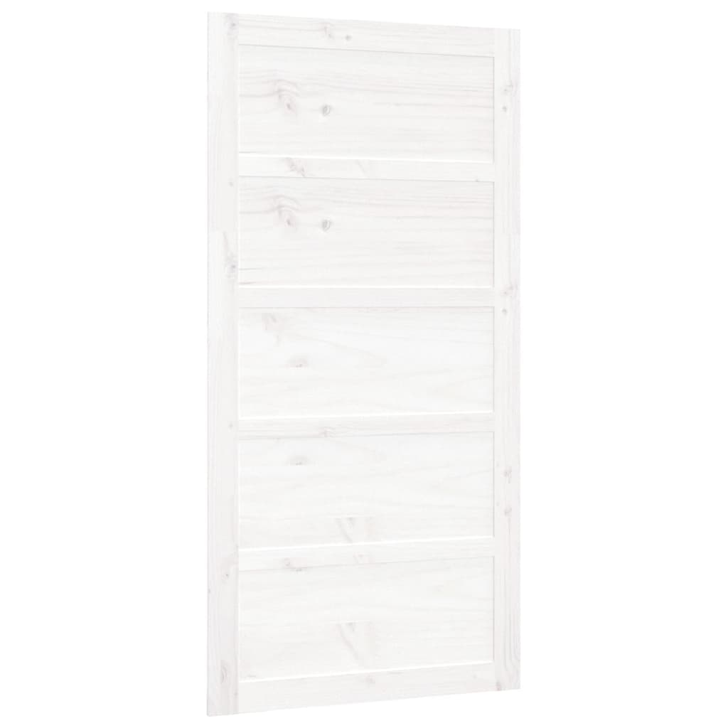 Barn Door White 100x1.8x204.5 cm Solid Wood Pine