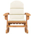 Adirondack Rocking Chair with Cushions Solid Wood Acacia