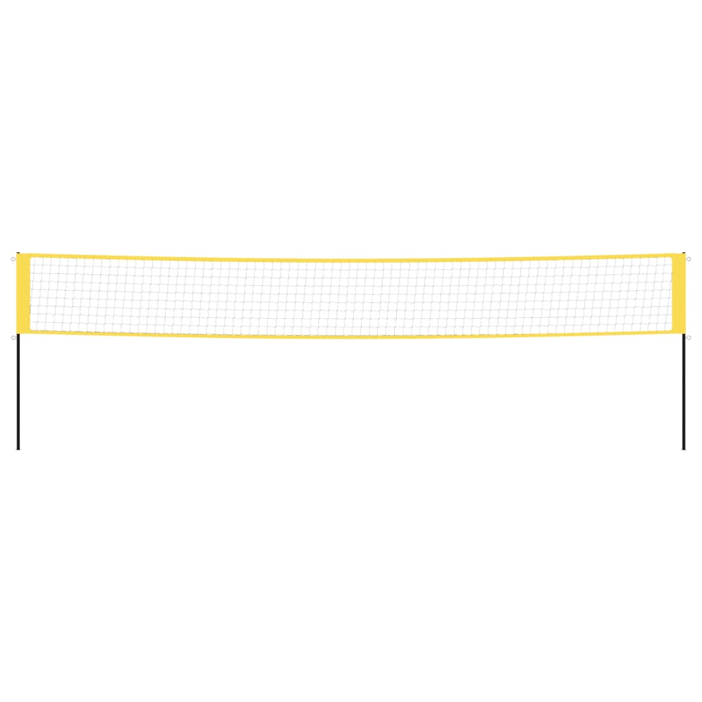 Badminton Net Yellow and Black 600x155 cm PE Fabric