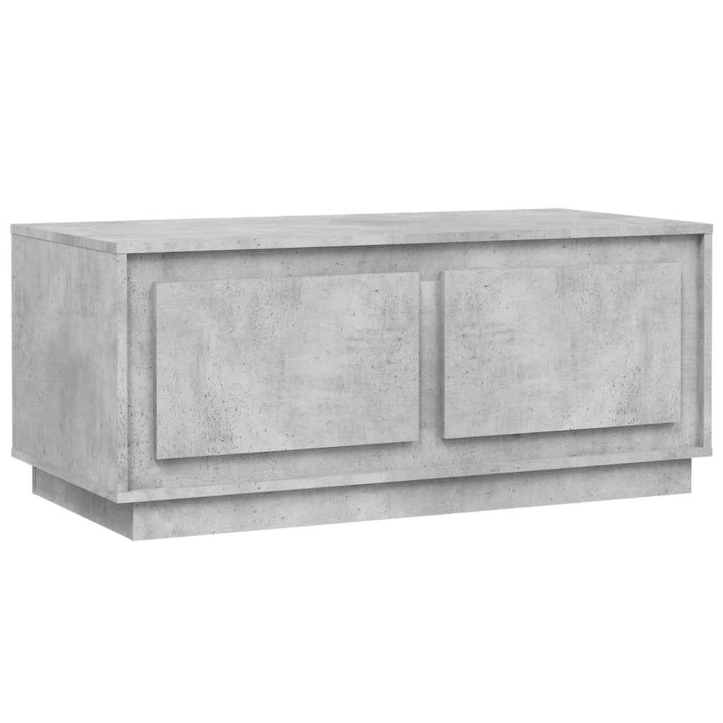Coffee Table Concrete Grey 102x50x44 cm Engineered Wood