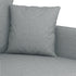 2-Seater Sofa Light Grey 140 cm Fabric
