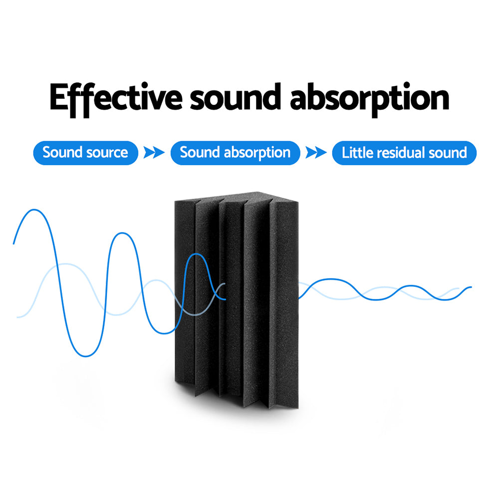 Acoustic Foam 20pcs Corner Bass Trap Sound Absorption Proofing Treatment