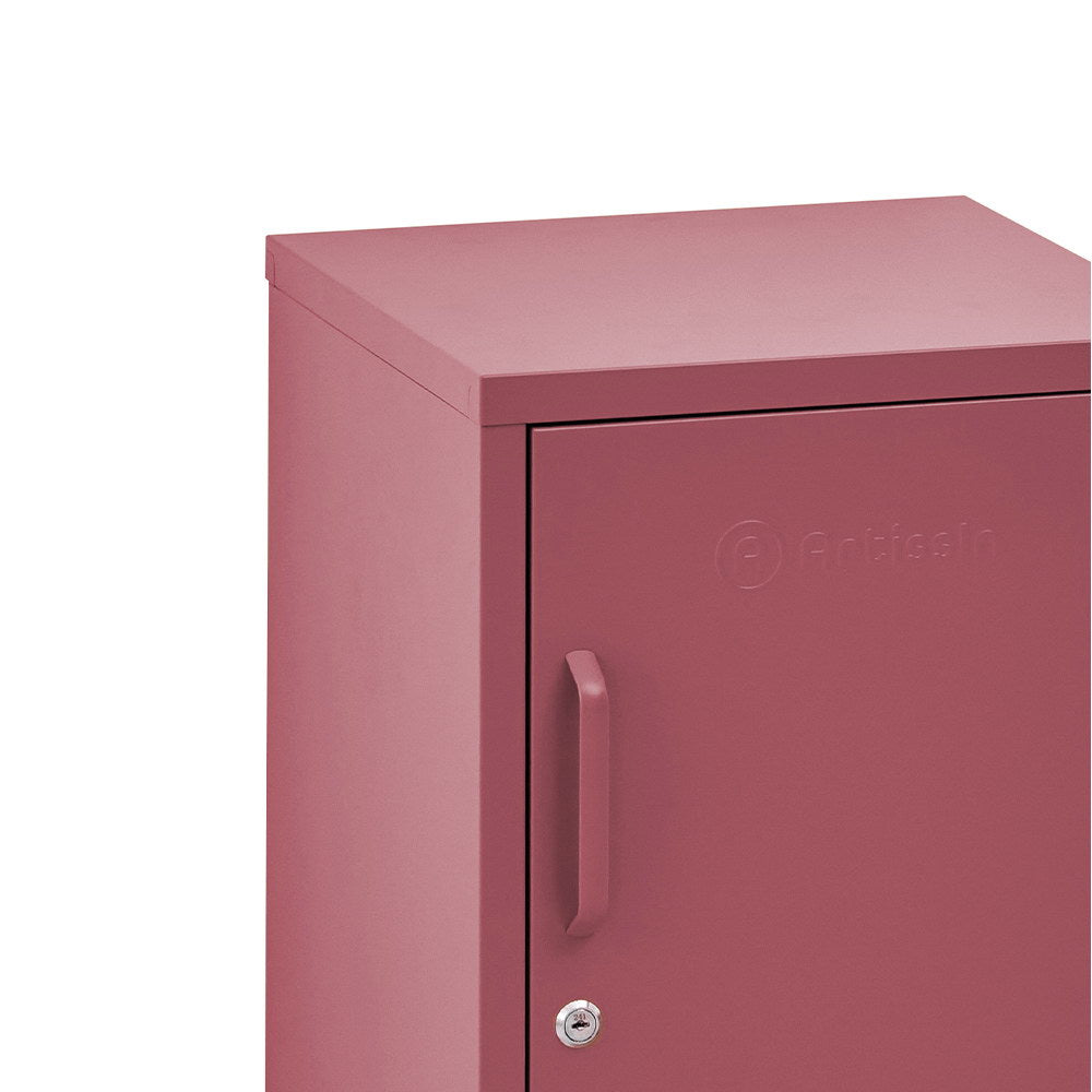 Bedside Table Metal Cabinet - MINI Pink