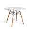 Dining Table Round White 4 Seater 100CM