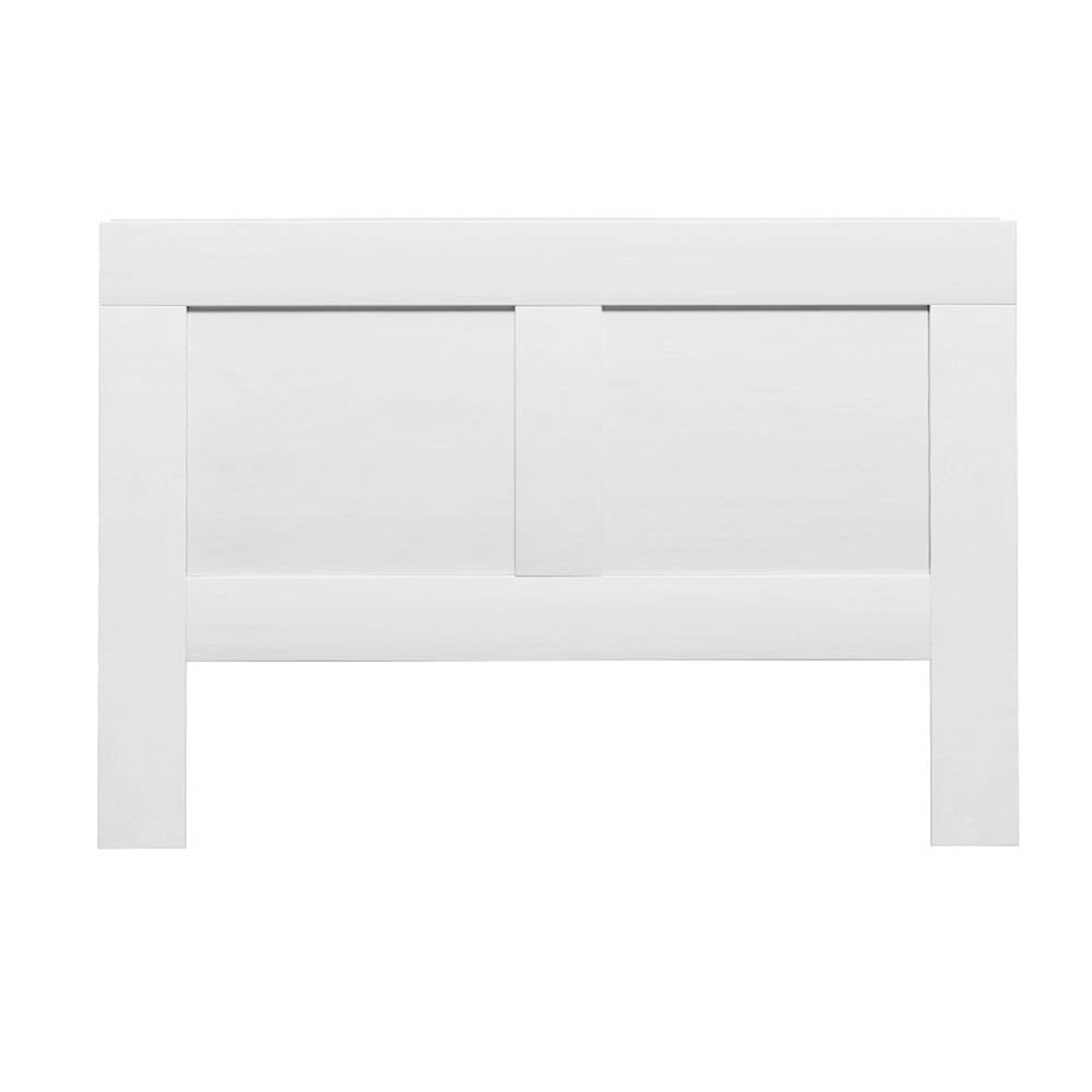 Bed Frame Double Size Bed Head with Shelves Headboard Bedhead Base White