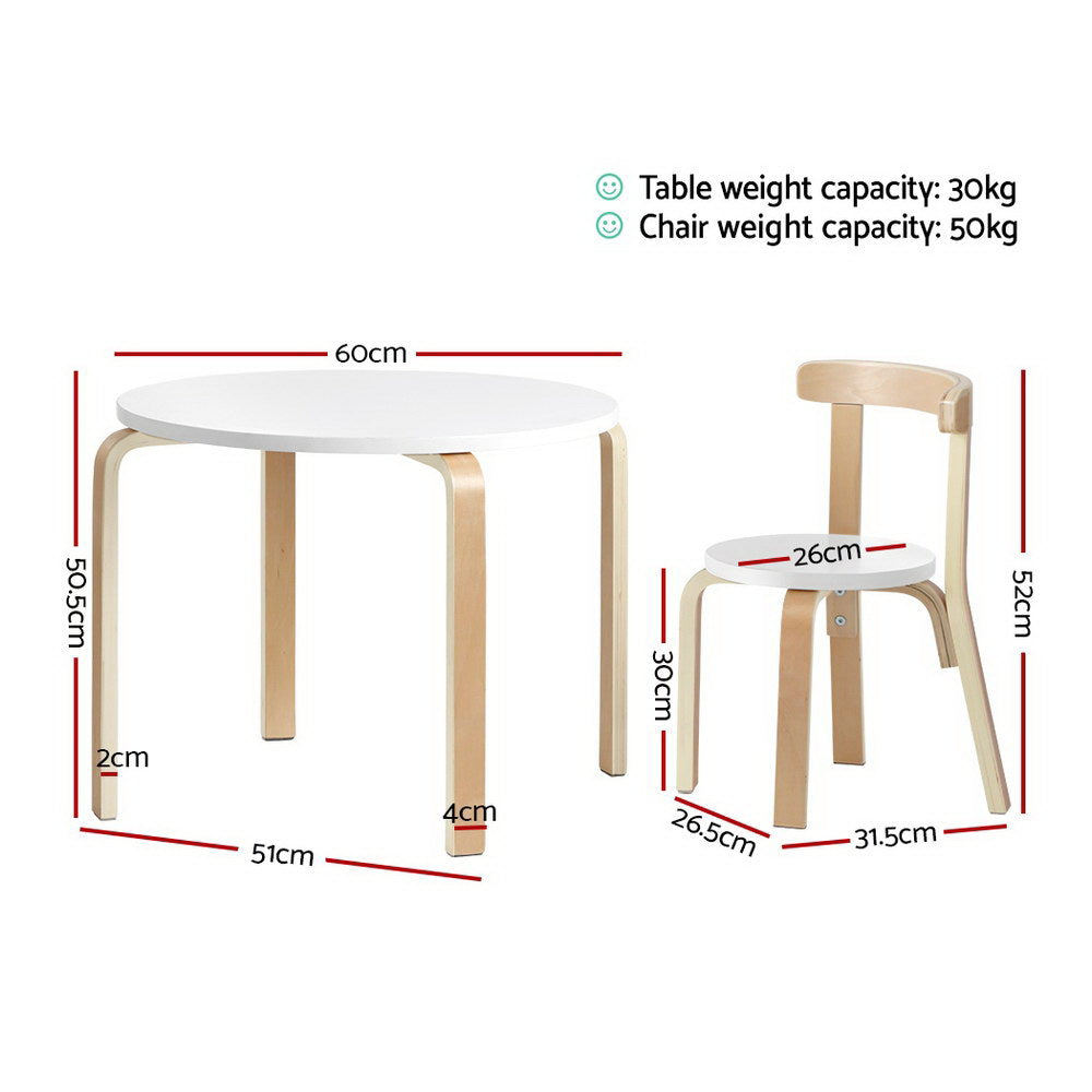 3PCS Kids Table and Chairs Set Activity Toy Play Desk