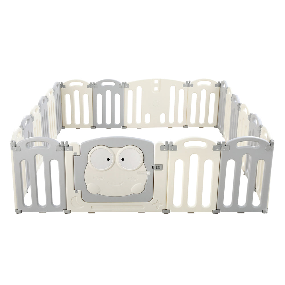 Baby Playpen 20 Panels Foldable Toddler Fence Safety Play Activity Centre