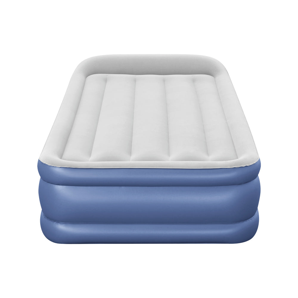 Air Mattress Single Inflatable Bed 46cm Airbed Blue