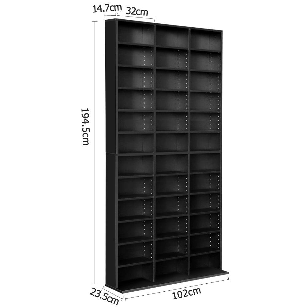 Bookshelf CD Storage Rack - BERT Black