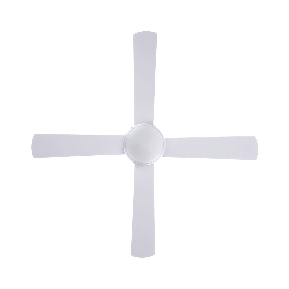 52'' Ceiling Fan AC Motor w/Light w/Remote - White