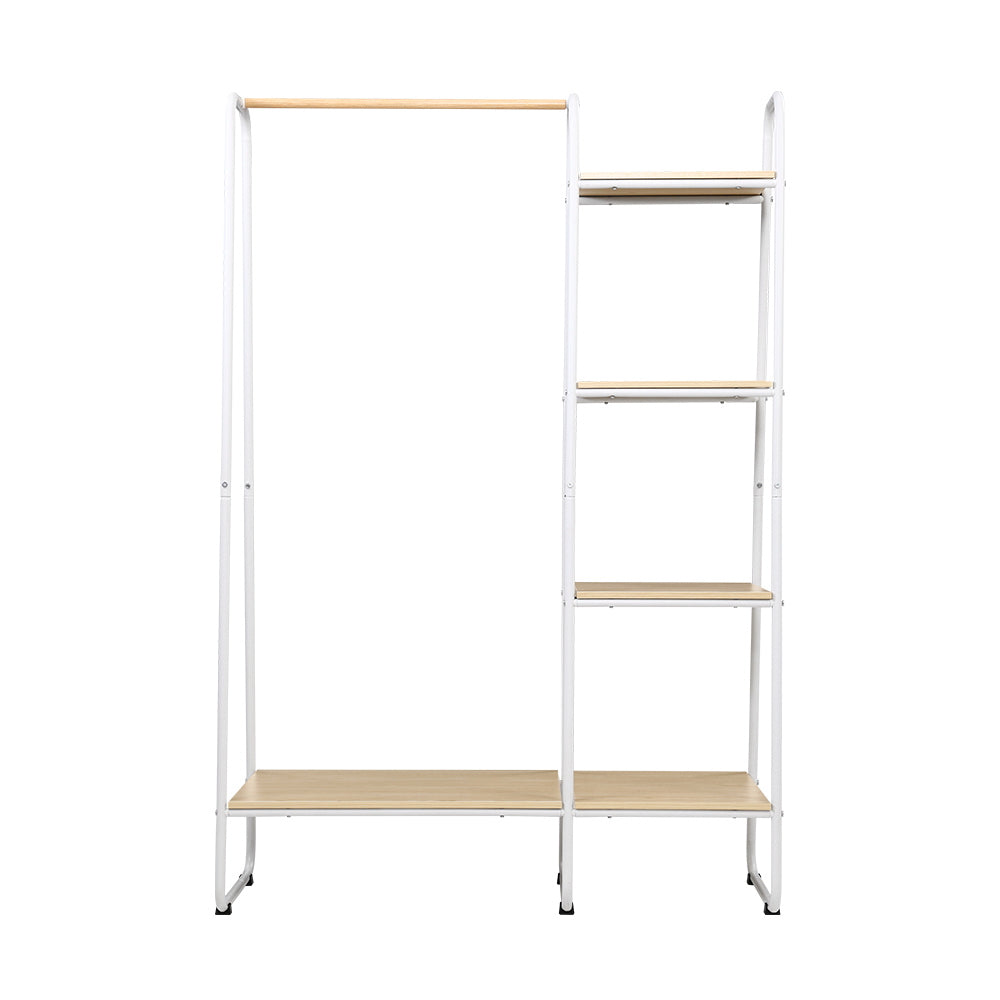 Clothes Rack Coat Stand 150cm Hanger Closet White