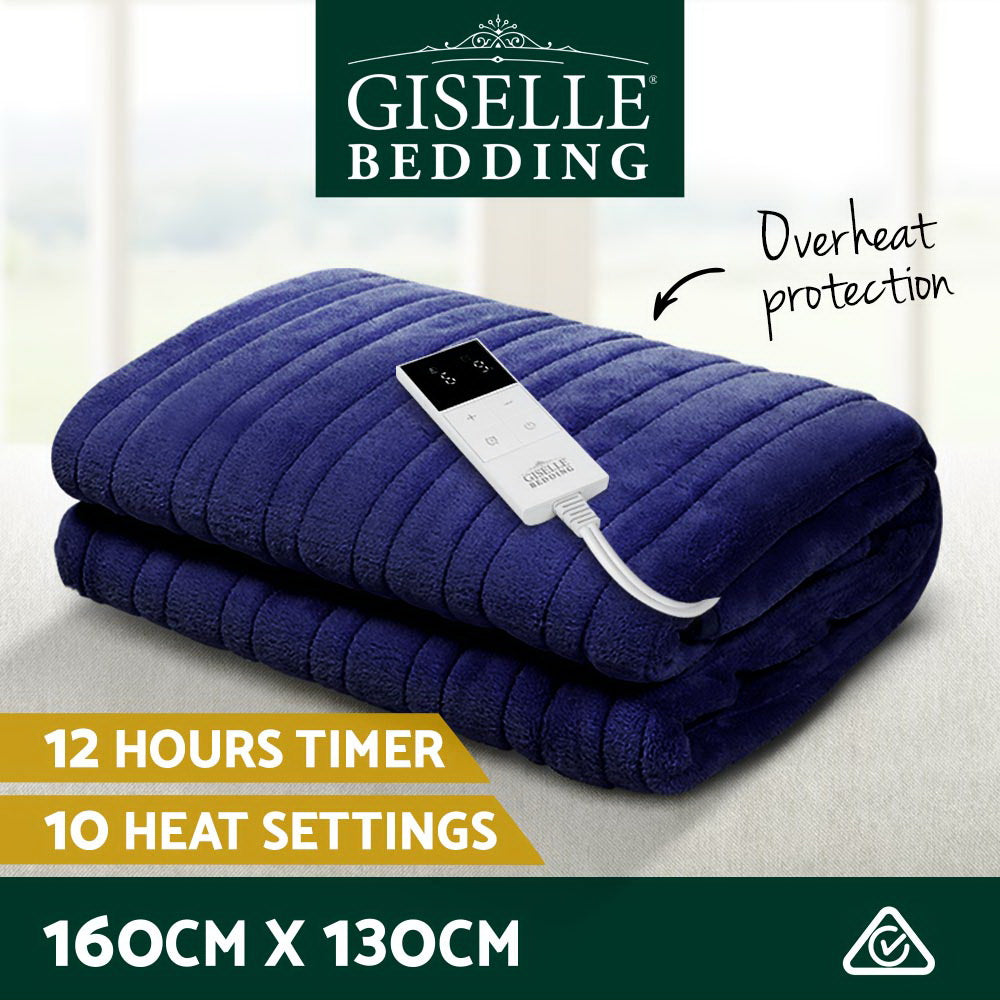 Electric Throw Blanket  Navy