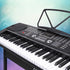 61 Keys Electronic Piano Keyboard Digital Electric w/ Stand Beginner Black