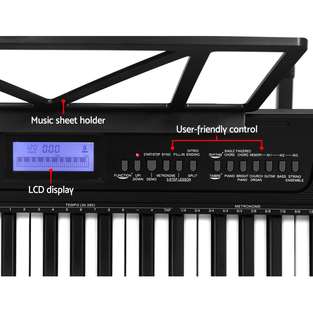 61 Keys Electronic Piano Keyboard Digital Electric w/ Stand Stool Touch