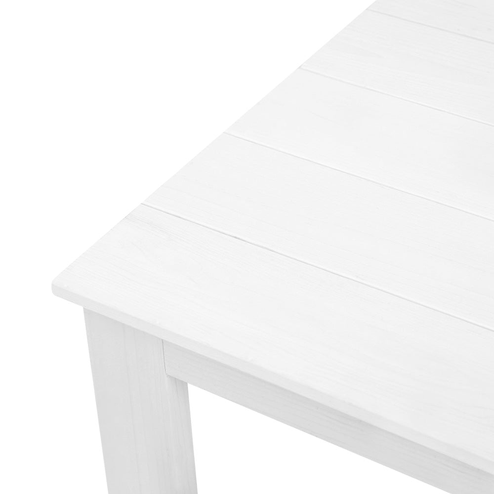 Coffee Side Table Wooden Desk Outdoor Furniture Camping Garden White