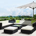 13-Piece Outdoor Sofa Set Wicker Couch Lounge Setting 11 Seater