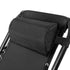 Zero Gravity Chair Folding Outdoor Recliner Adjustable Sun Lounge Camping Black