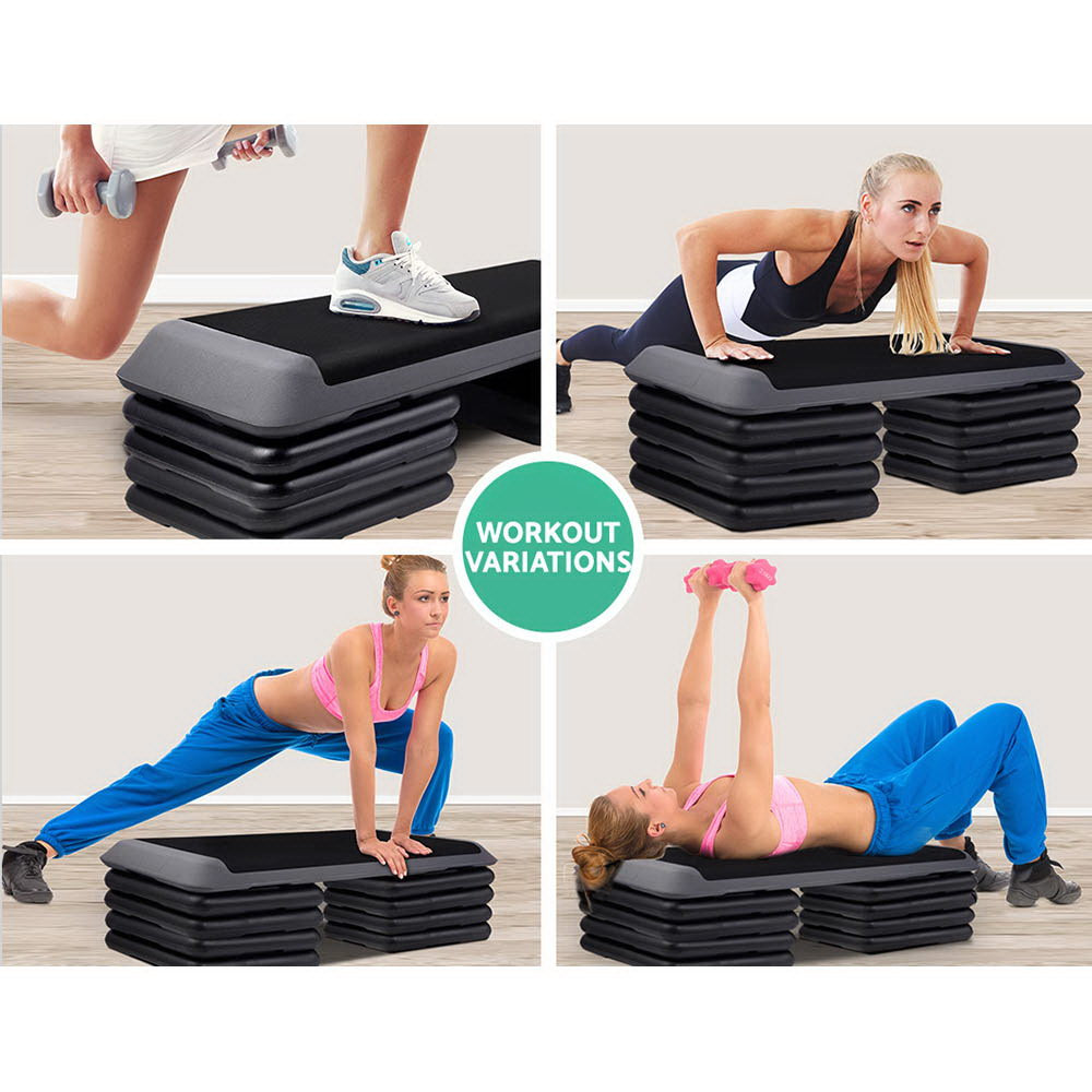 4X Aerobic Step Riser Exercise Stepper Block Gym Home Fitness