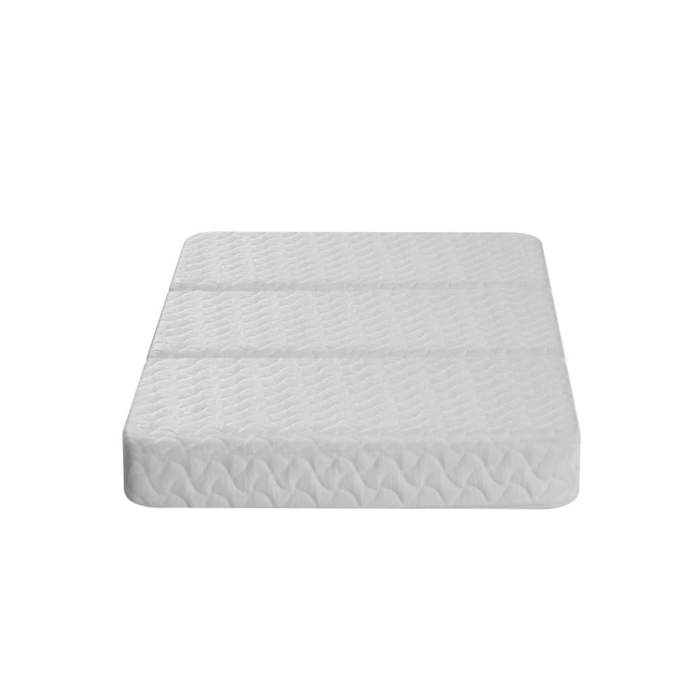 Foldable Mattress Folding Foam Cot Bed White