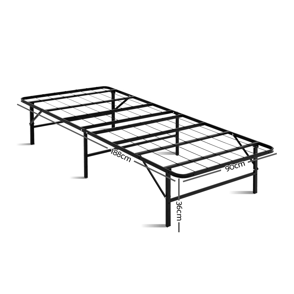 Folding Bed Frame Metal Base - Single