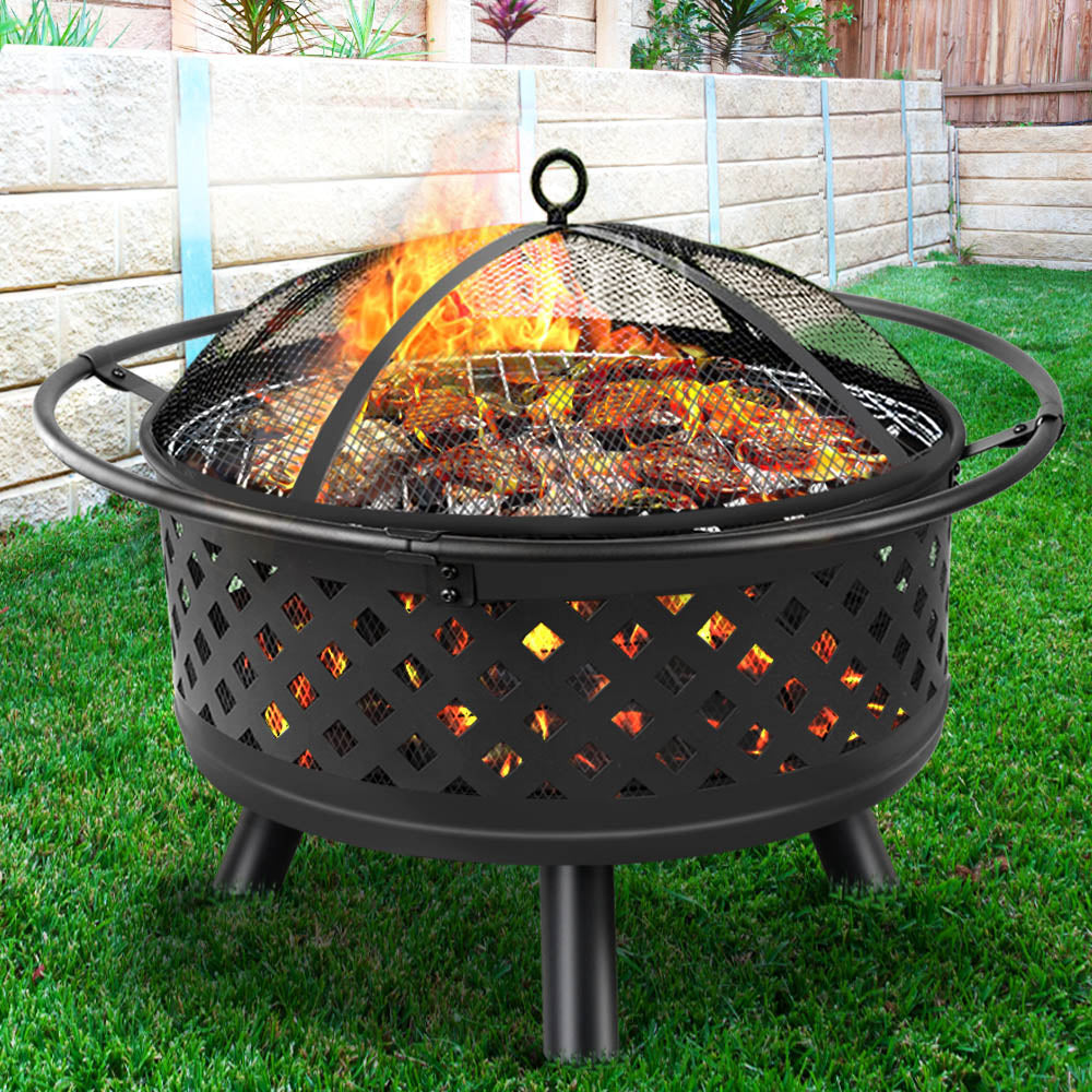 Fire Pit BBQ Grill 76cm