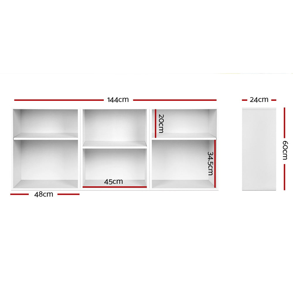 Bookshelf Set of 3 - VENA White