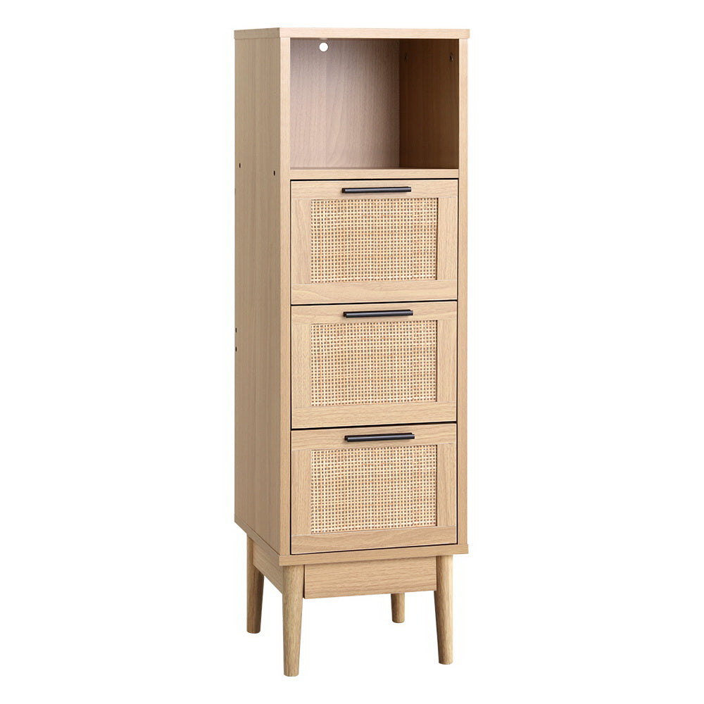 3 Chest of Drawers with Shelf - BRIONY Oak