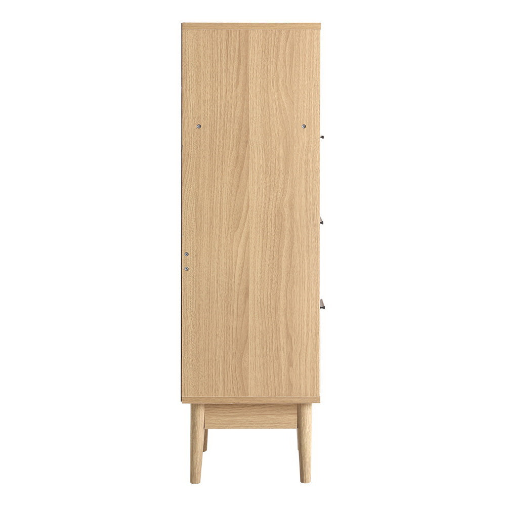 3 Chest of Drawers with Shelf - BRIONY Oak