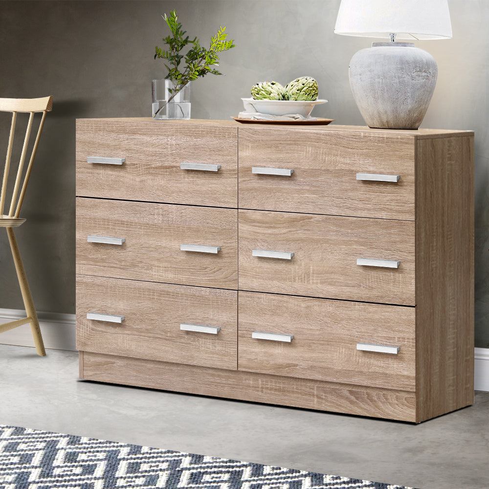 6 Chest of Drawers - VEDA Oak