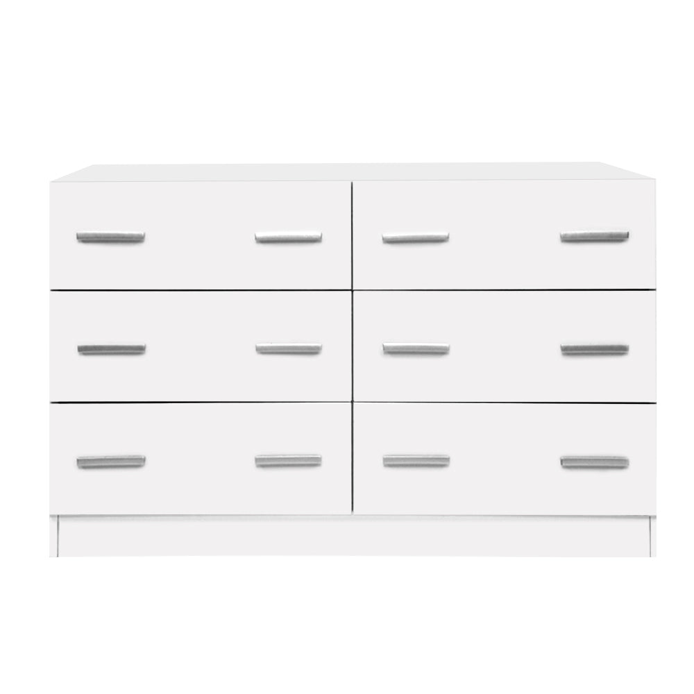 6 Chest of Drawers - VEDA White