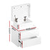 Bedside Table LED 2 Drawers Lift-up Storage - COLEY White