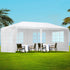 Gazebo 3x6m Marquee Wedding Party Tent Outdoor Camping Side Wall Canopy 4 Panel White