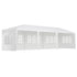 Gazebo 3x9m Marquee Wedding Party Tent Outdoor Camping Side Wall Canopy 5 Panel White